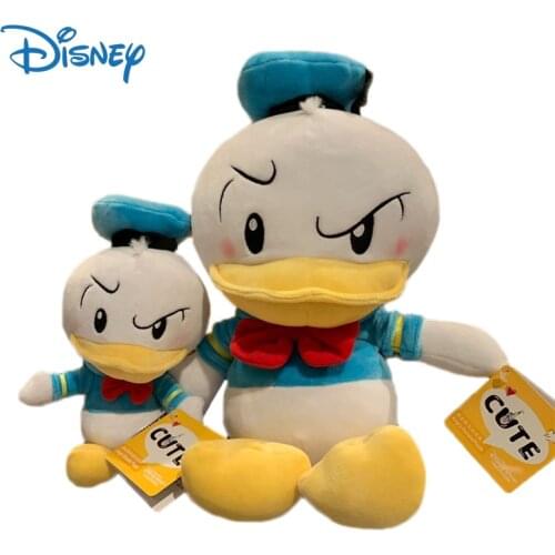 Disney Genuine Angry Donald Duck Plush Toys Cute Series Action Figure Kawaii Decor Anime Figures Stuffed Dolls Kids Toys Gifts