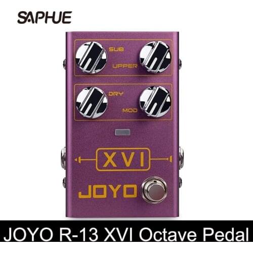 JOYO R-13 XVI Octave Pedal Effect, Guitar Effects Pedal, with MOD Modulation Effect, True Bypass