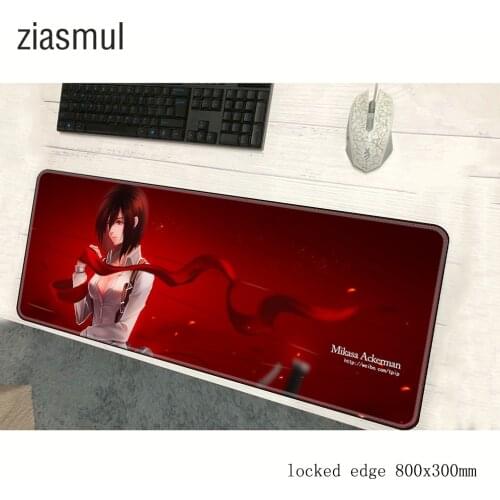 Attack on titan mousepad 800x300x3mm pad to mouse notbook mouse pad High quality gaming padmouse gamer to keyboard mouse mats
