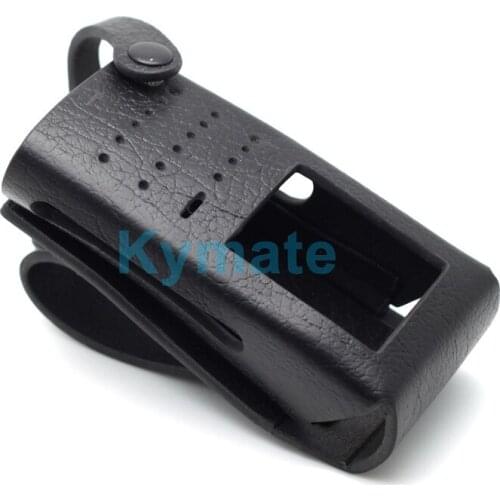 Leather Protective Sleeve Shoulder Bag Hard Holster Case for moto XIR P6620I P6620 DP2600 DEP570 Walkie Talkie Two Way Radio