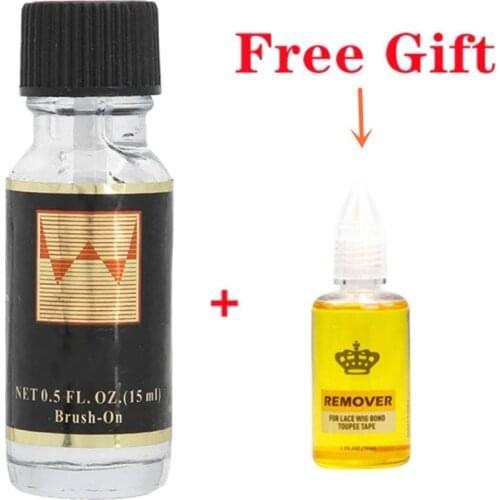 3.4oz Walker Tape Ultra Hold Lace Wig Glue Front Wig Glue For Wigs Transparent Lace Adhesive for Hair Replacement Brush-on