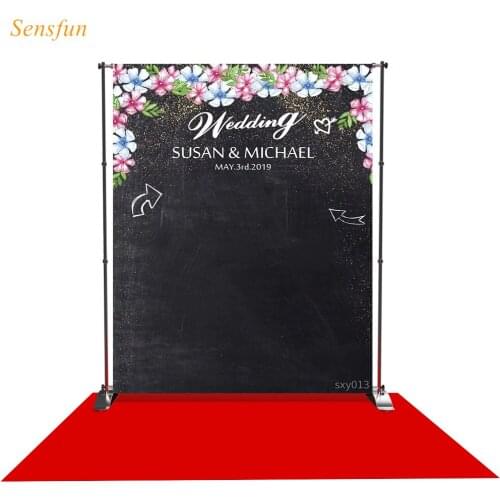 LEVOO Photo Backdrop Wedding Chalk Painting Flower Romatic Photo Studio Camera Photocall Printed Shoot Prop