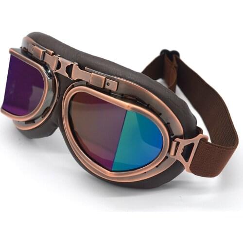 Motorcycle Goggles Pilot Motorbike Retro Jet Helmet Eyewear Moto UV Oculos Classic Vintage Biker Cycling Sunglasses