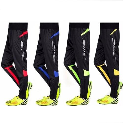 2019 Men Running Pants Football Training Soccer Sweatpants Active Jogging Trousers Track GYM Clothing Boys Sports Leggings 9051