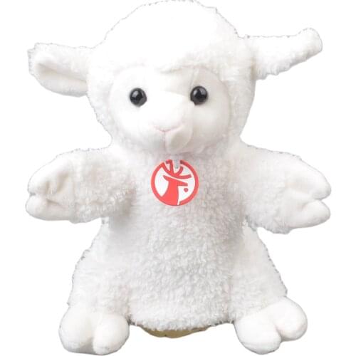 25cm Lamb Stuffed Rose Plush Soft Doll Animals DevelopToy Girls Baby Kids Sheep Hands Puppets Birthday Gift