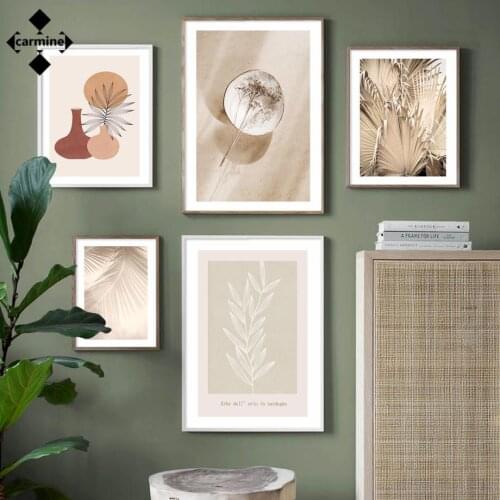 Nordic Landscape Canvas Painting Modern Wall Art Posters and Prints Cartoon Plants Printing Wall Pictures Living Room Decoration