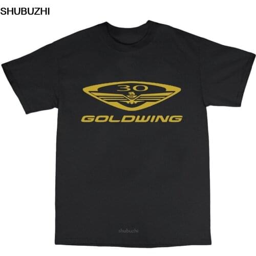 New Goldwing 30 Years Anniversary Logo Motorcycle Summer Fashion Teen Short Sleeve Pattern O-Neck Hipster T-Shirt Custom sbz8360