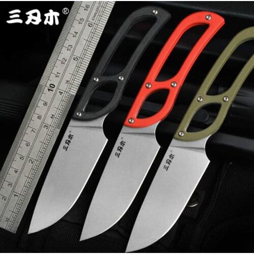 Sanrenmu S628 fixed blade knife 8cr14mov blade camping outdoor survival hunting tactical edc tool knife with sheath