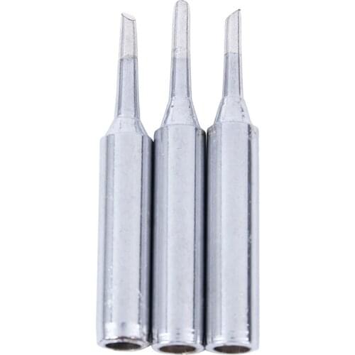 3Pcs 900M-T-2C 60W 2mm Width Bevel Soldering Solder Iron Tip 43 x 6mm