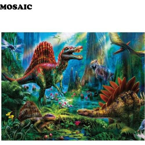 Full Square New Picture of Rhinestones gifts Diamond Painting animal/Dinosaurs/forest/Diamond Embroidery sale of painting