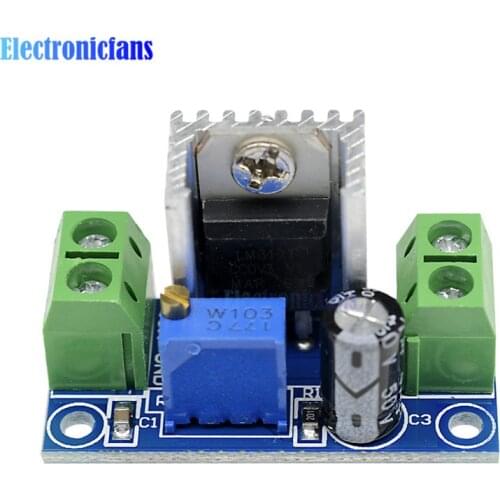 2Pcs DC-DC 4.2-40V To 1.2-37V LM317 Adjustable Voltage Linear Regulator Power Supply LM317 Step Down Buck Converter Board Module