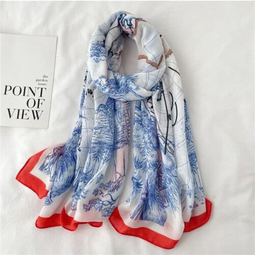 Luxury Headscarf Winter 180*90cm Cotton Scarf For Women Head Wraps Shawls and Scarves Neckerchief Female Hijab Foulard Pashmina