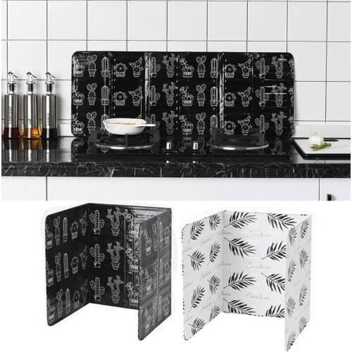 Aluminum Foldable Kitchen Gas Stove Baffle Plate Portable Frying Pan Oil Splash Protection Screen Household Kichen Accessories