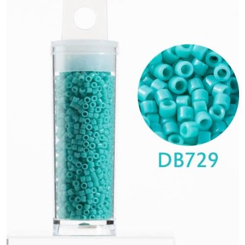 Taidian Miyuki Delica Perles Opaque Turquoise 1.6x1.3mm Round Glass 11/0 2000pcs/tube Western Style Party Earring