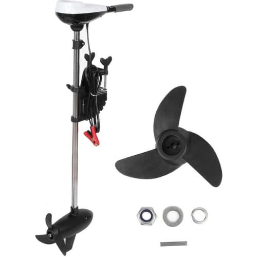 24V 240lbs Brushless Outboard Motor Propeller 3HP 1500W High Power Stretchable Handle for Marine Boat Outboard Accessory