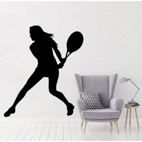 YOYOYU Wall Sticker Tennis Vinyl Art Removeable Wall Decoration Sports Girls Boys Playroom Decor Mural Backhand Sticker J145