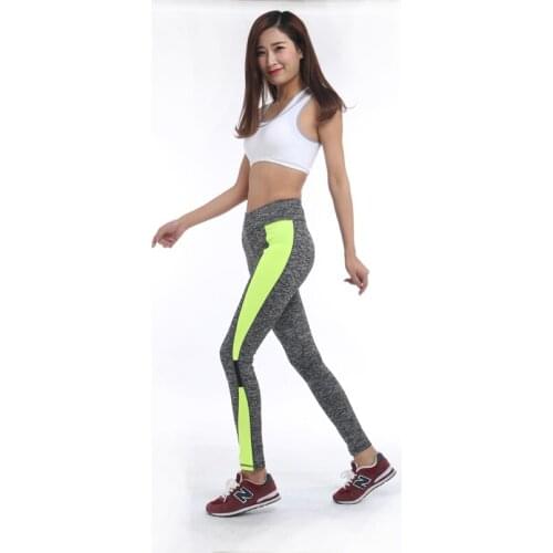 Rylanguage Women Activewear Pink Dark Grey Leggings Sexy Ladies Workout Leggins High Waist Spliced