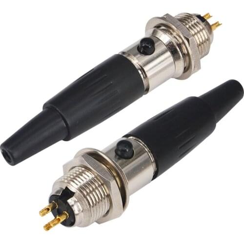 10 Pieces 3 pin Male Mini XLR Audio Microphone panel mount connector