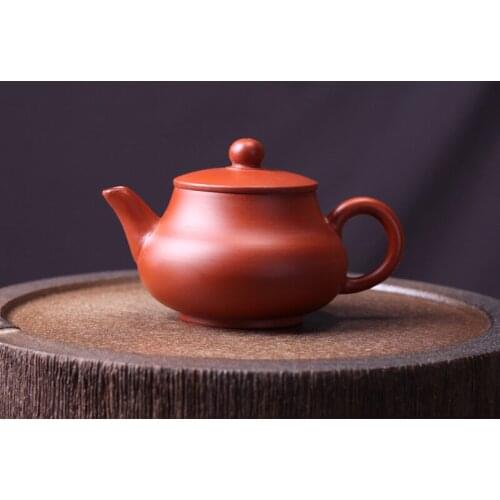 100/125ml Teapot Filter Tea Pot Handmade Red Mud Purple Clay Chinese Chaozhou Kungfu Teaware Gifts Drinking Puer Tea Set