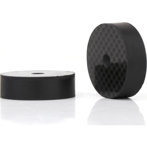 8PCS Black Carbon Fiber HIFI Stand Feet Speaker Isolation Spike Audio CD Amplifier Base Pad Shoe Feet