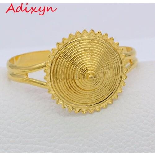 Adixyn Dubai Gold Bangles For Women Gold Color Bangles&Bracelets Ethiopian/Arab/Middle East Party Gifts Whosales N01262