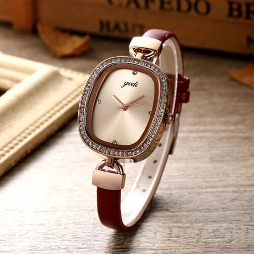 2021 Trend Fashion Watches Women Brand Leather Quartz Wristwatches Luxury Designer Watches Clock for Ladies Montre Femme