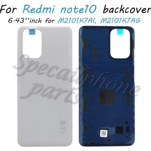 Original NEW For Xiaomi redmi not10 Back Battery Glass Cover Rear Door Housing Case For redmi note 10 Battery Cover With tools