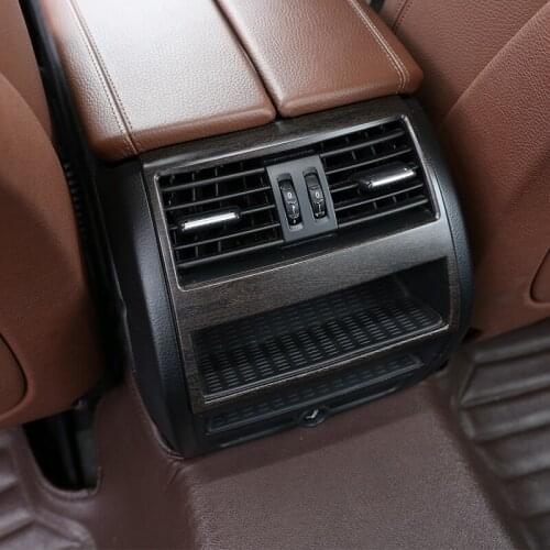 For BMW 5 Series f10 520 525 2011-2017 Oak Wood Grain ABS Plastic Rear Row Air Conditioning Vent Trim Car Accessory