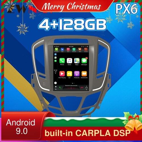 For Buick lacrosse 2015+ Android 9 4+128G Tesla style px6 Car DVD Player GPS Navigation headunit multimedia audio radio recorder