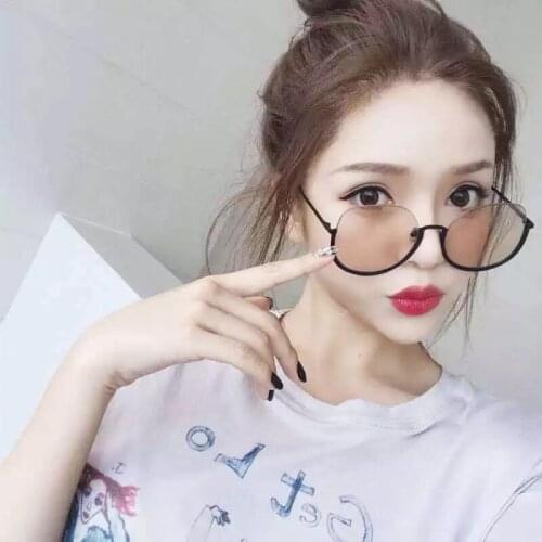 Women Round Candy Color sunglasses New Hip hop Style Color Lenses Retro Glasses Women Driving Style Sun Glasses Gafas De Sol