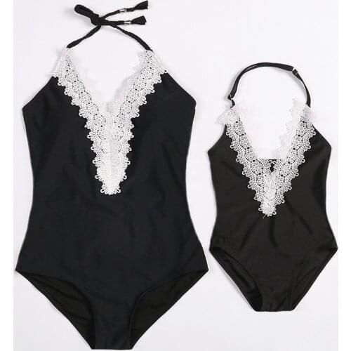Mother Daughter Swimsuits Family Matching Swimwear Family Summer Outfits Woman Girls Bikini Children Swimming Suit Beach Looks