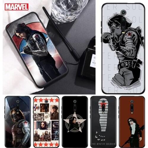 Marvel Winter Soldier White Wolf For Xiaomi Redmi 9T 9I 9AT 9A 9C 9 8A 8 7A 7 6A 6 5A 5 4X PRO Prime Plus Black Soft Phone Case