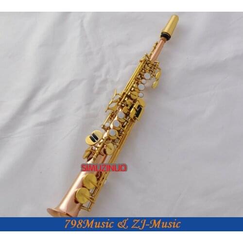 Professional Clear Lacquer Eb Sopranino saxophone sax low Bb to high E-Pearl Buttons