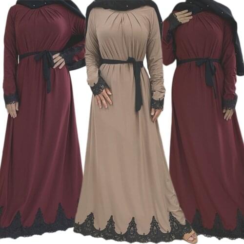 Ramadan Islamic Muslim Abaya Women Embroidery Long Dress Long Sleeve Gown Turkish Malaysia Maxi Robe Draped Design Middle East