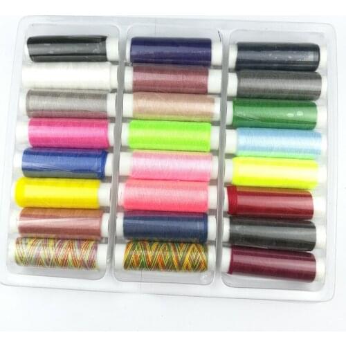 24 Color 200 Yard Sewing Thread Sewing Tools Quilting Supplies Polyester Embroidery Thread for Sewing Machine Hand Stitching