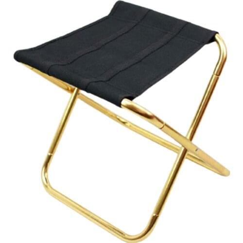 Folding Portable Camping Stool Mini Lightweight Sturdy Collapsible Chair for Adults Fishing Hiking with Carry Bag 35x25x27cm WWO