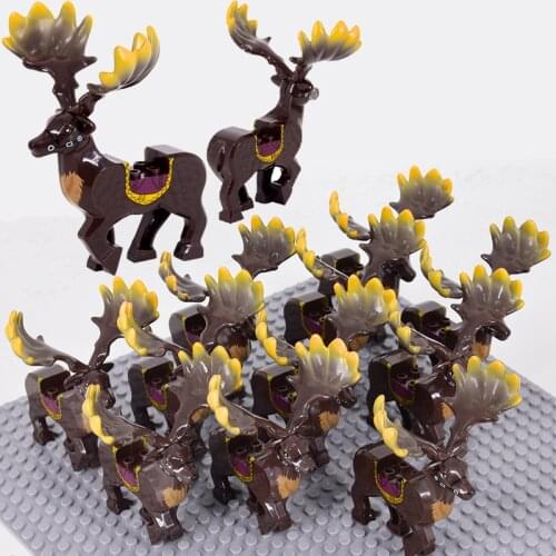 Medieval Horse Rome Commander Spartan Knights Group Castle Animals figures building blocks bricks Toys For Boys Children