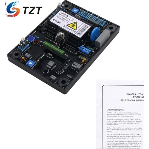 TZT NEW SX460 Generator Automatic Voltage Regulator AVR Diesel Alternator Part Power Stabilizer lower cheap high quality