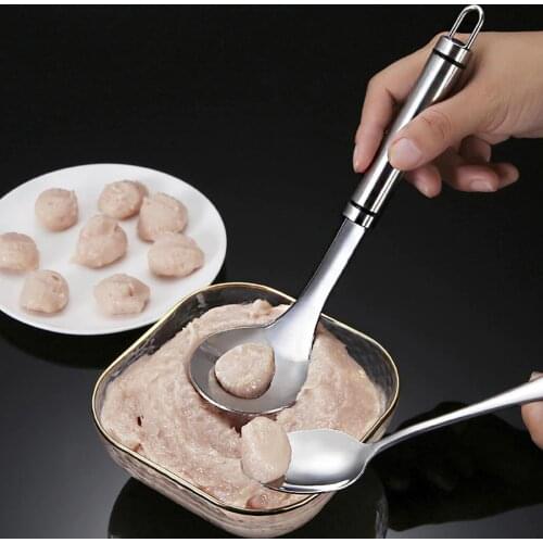 Non-stick Meatball Maker DIY Fish Ball Mold Stainless Steel Kitchen Utensil