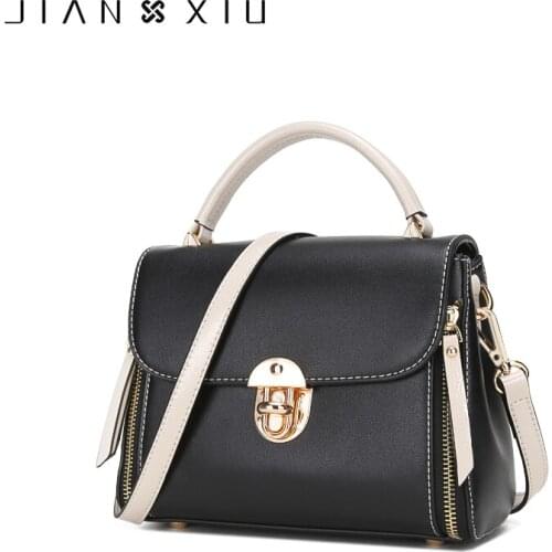 JIANXIU Brand Women Handbag Female PU Leather Top-Handle Bag 2021 Newest Shoulder Bag Fashion Women Tote Messenger Bags