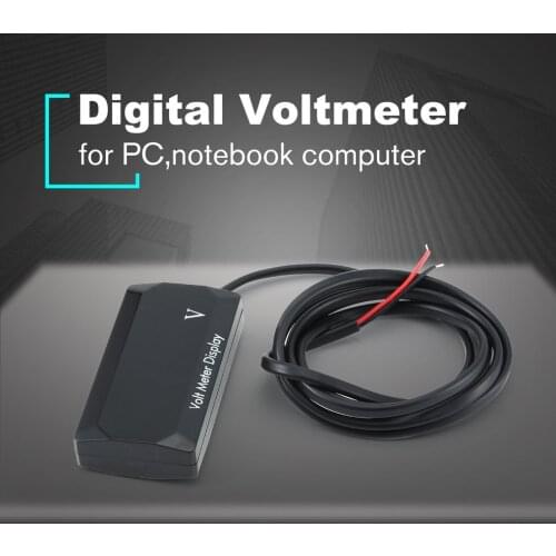 DC12V Mini Digital LED Voltage Meter Panel Volt Voltage Meter Tester Reverse Connection Protection Voltmeter For Car Motorcycle