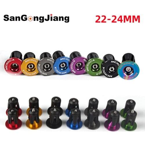Bicycle Color Handlebar End Plugs Aluminum alloy expansion locking Handle plug For MTB Mountain/Road Bike Grips Parts 22-24mm