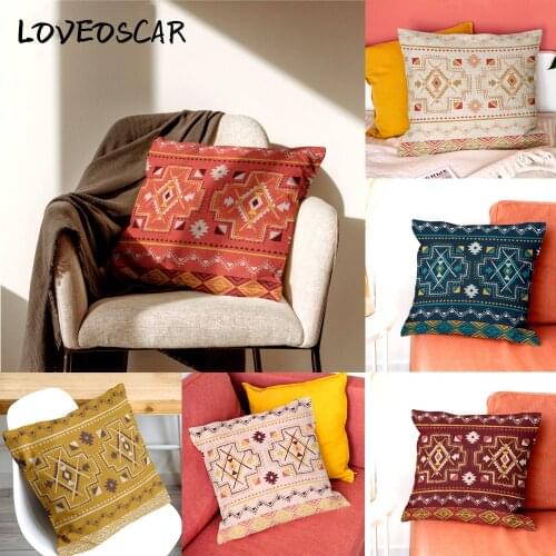 Home Sofa Chair Decorative Throw Pillow Case 45*45 Boho Bohemia Persia Mandala Indian Cushion Cover 50 40 Living Room Decor