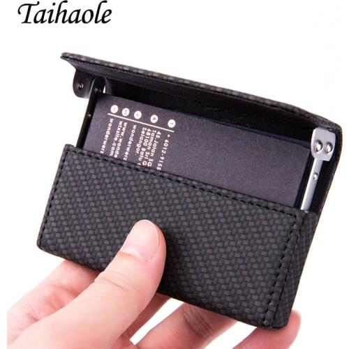 NEW Metal Women Men Business Card Holder Creative Aluminum Holder Metal Box LeatherMen Credit Business Card case Wallet