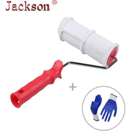 DIY Pattern Paint Roller Polyurethane Tool Environmental Protection Stamp Roller Decorative Cylinder Imitate Stone for Wall