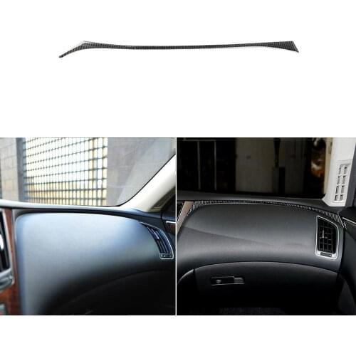 For LHD Infiniti Q50 Q60 2014-2019 accessories car carbon fiber sticker instrument panel right side trim