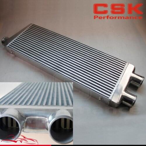 TWin Turbo Intercooler Front Mount For Ford Audi BMW VW 3" Inlet & Outlet Alloy
