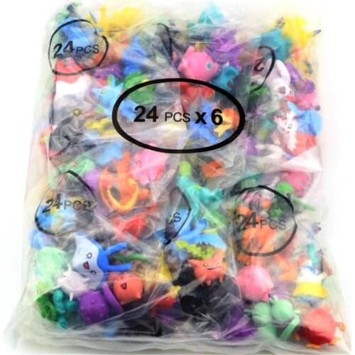 TAKARA TOMY 2.5cm-3cm POKEMON figures 144 different styles 24pieces/bag action figure toys for carta pokemon collectible dolls