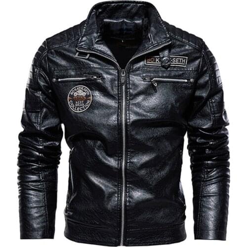 Real Leather Jacket Cool Fashion Mens Natural Motorcycle Hip Hop Biker Coat Men Winter Warm High Quality Genuine Leather Jacket
