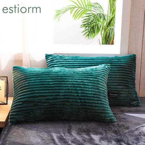2pcs 48x74cm Magic Velvet Pillow Case,Soft Bedding Pillowcase with Invisible Zipper,Rectangle Bed Sleep Pillow Cover/Protectors